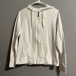 Champion ladies white zip up hoodie‎ light jacket. E